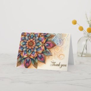 Mandala Thank You card