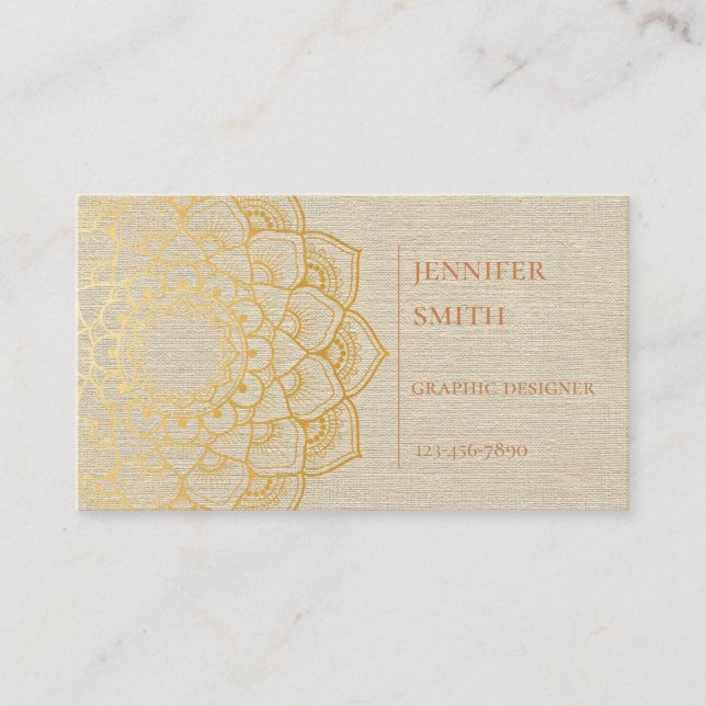 Mandala Theme Business Card (Front)