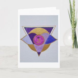 Mandala Third Eye Holiday Card