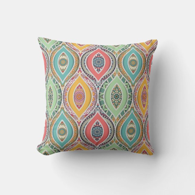 Mandala Tile Pattern Cushion (Front)