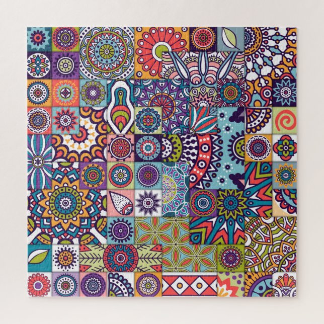 Mandala Tile Pattern Jigsaw Puzzle (Vertical)