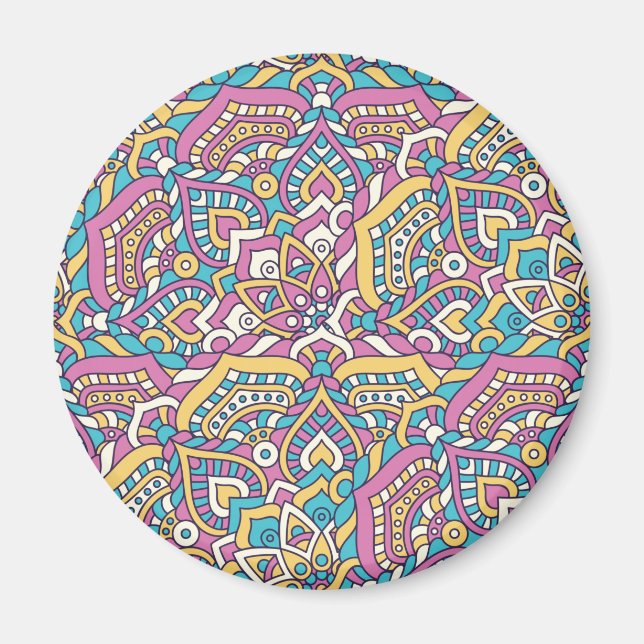 Mandala Tile Pattern Magnet (Front)