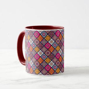 Mandala Tile Pattern Mug