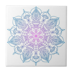 mandala tiles colourful 