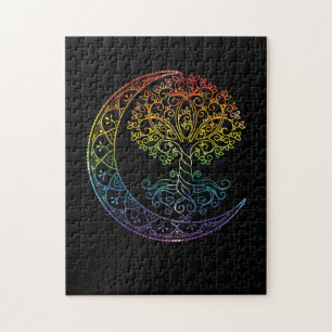 Mandala Tree of Life Tattoo Style Jigsaw Puzzle