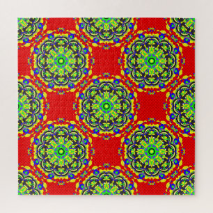 Mandala Tribal: Vintage Seamless Illustration Jigsaw Puzzle