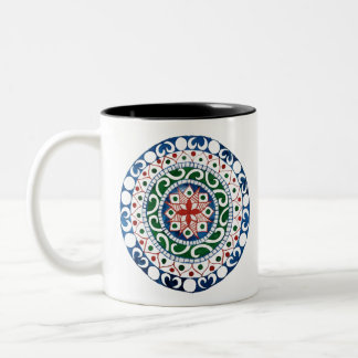 Mandala Two-Tone Coffee Mug