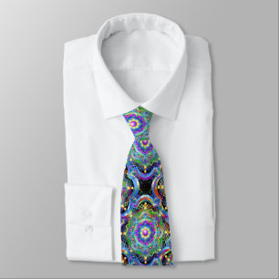 Mandala Universe Colors Tie