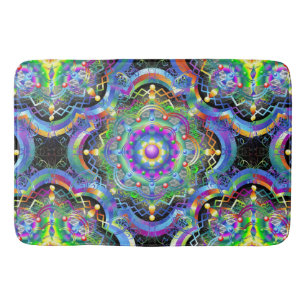 Mandala Universe Psychedelic Bath Mat