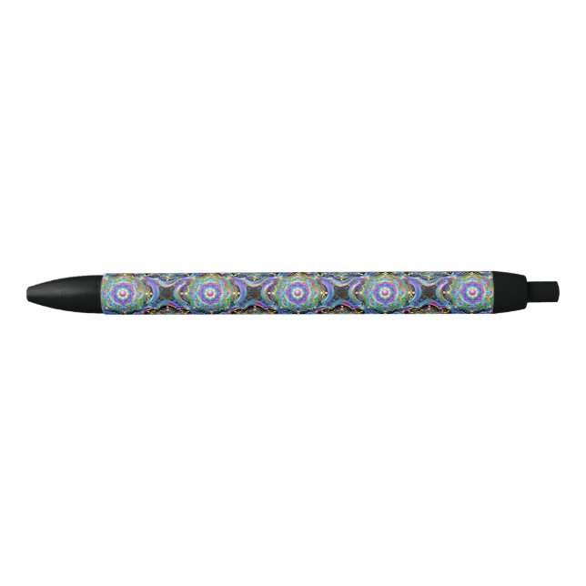 Mandala Universe Psychedelic  Black Ink Pen (Front)