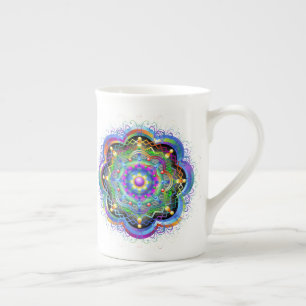 Mandala Universe Psychedelic Bone China Mug