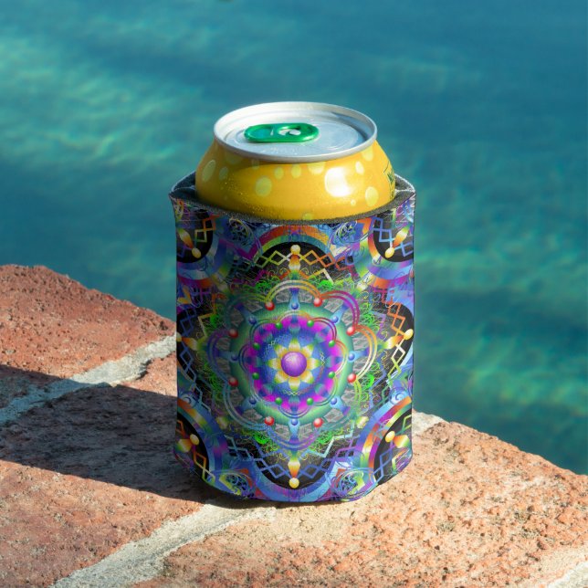 Mandala Universe Psychedelic  Can Cooler (In Situ Pool)