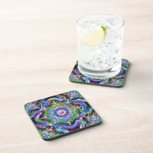 Mandala Universe Psychedelic Coaster