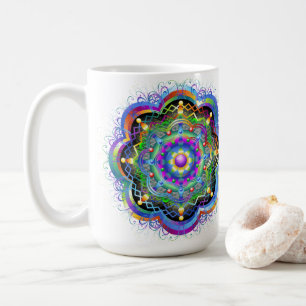 Mandala Universe Psychedelic Coffee Mug