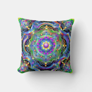Mandala Universe Psychedelic Cushion