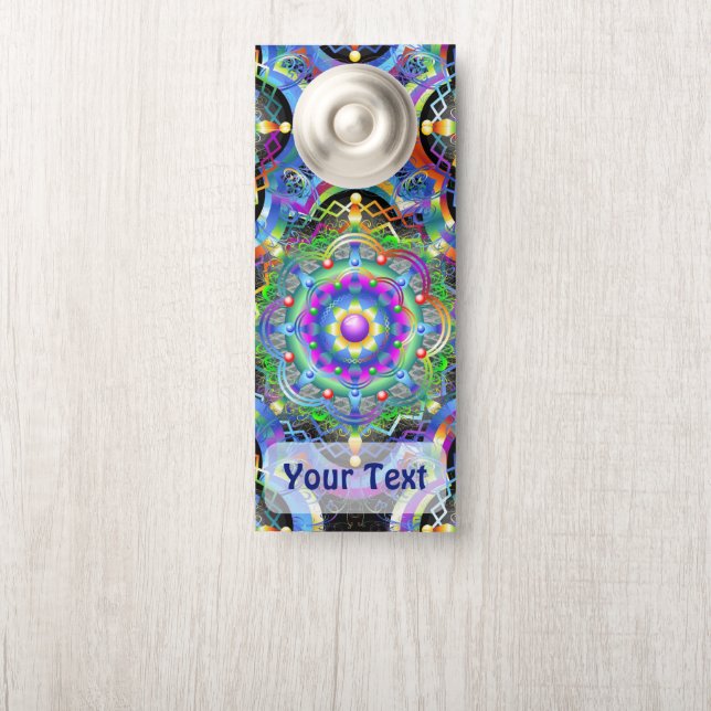 Mandala Universe Psychedelic  Door Hanger (On Knob)