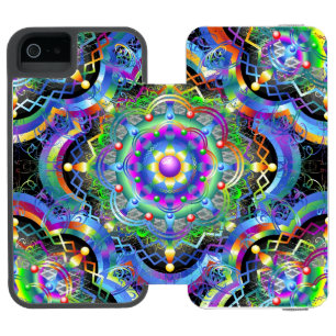 Mandala Universe Psychedelic Incipio Watson™ iPhone 5 Wallet Case
