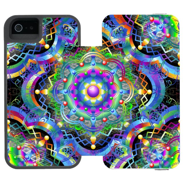 Mandala Universe Psychedelic  Incipio iPhone Wallet Case (Folio Open)
