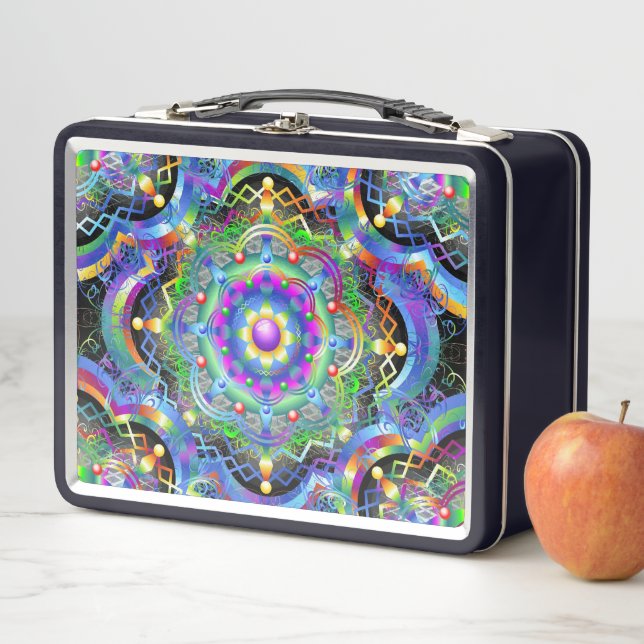 Mandala Universe Psychedelic  Metal Lunch Box (In Situ)