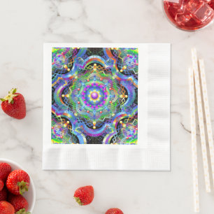 Mandala Universe Psychedelic Napkin
