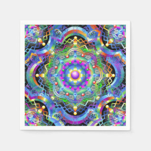 Mandala Universe Psychedelic Napkin