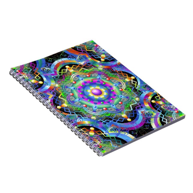 Mandala Universe Psychedelic  Notebook (Right Side)