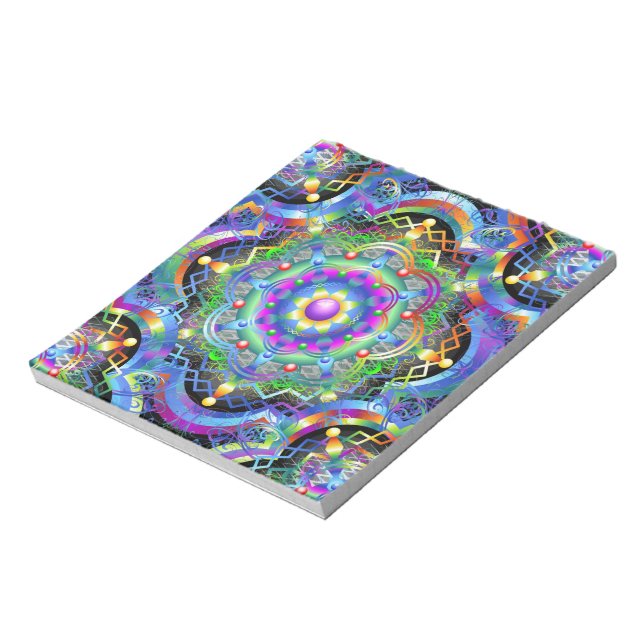 Mandala Universe Psychedelic  Notepad (Rotated)