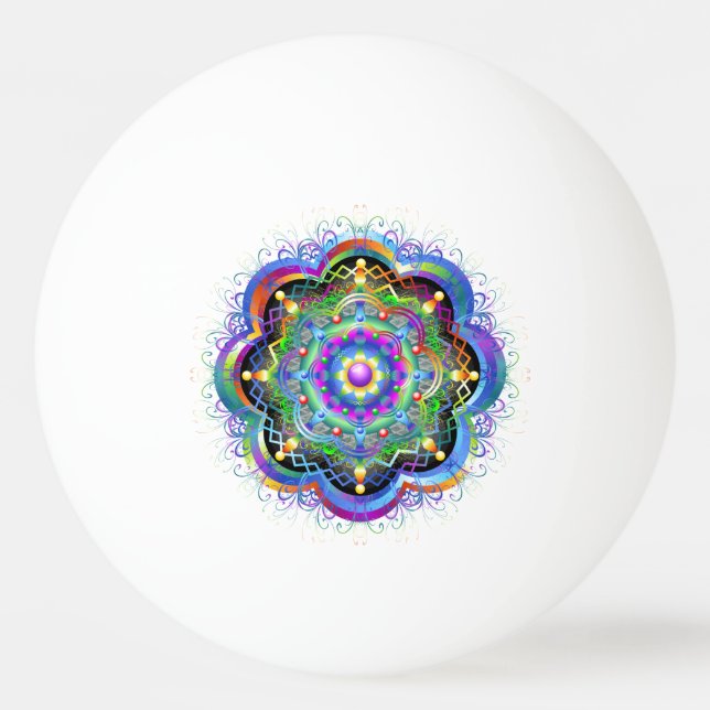 Mandala Universe Psychedelic  Ping Pong Ball (Front)