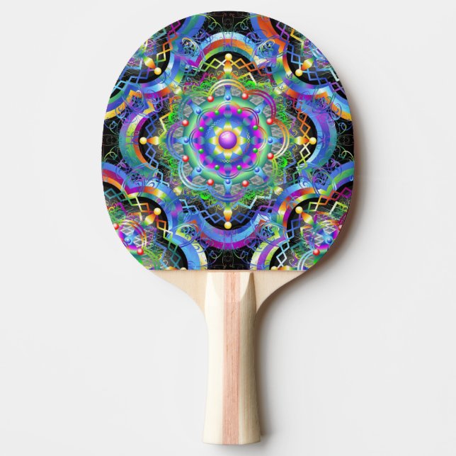Mandala Universe Psychedelic  Ping Pong Paddle (Front)
