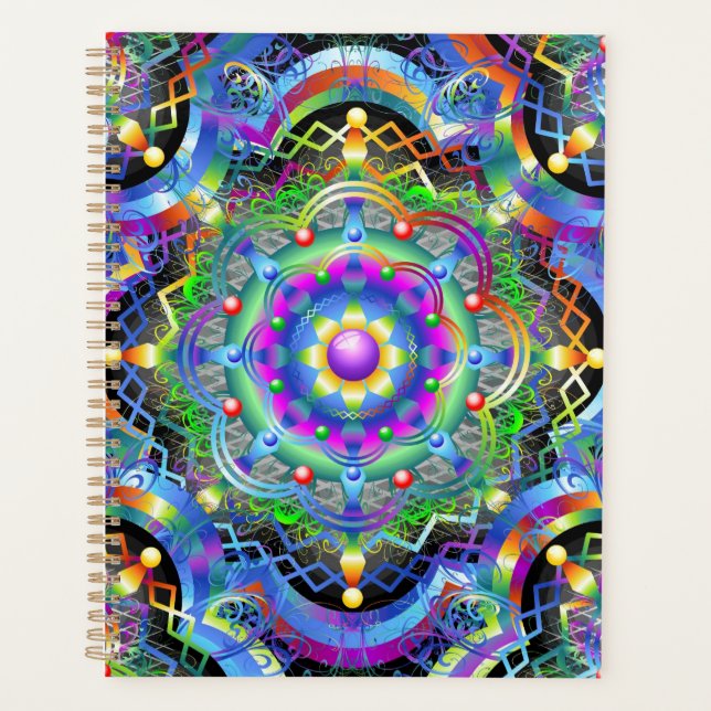 Mandala Universe Psychedelic  Planner (Front)