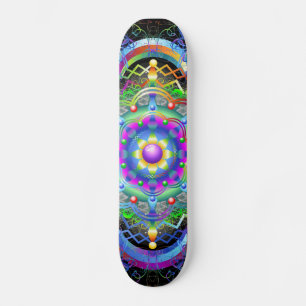 Mandala Universe Psychedelic Skateboard