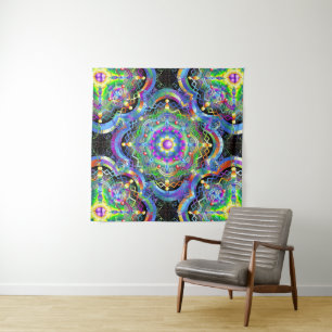 Mandala Universe Psychedelic Tapestry