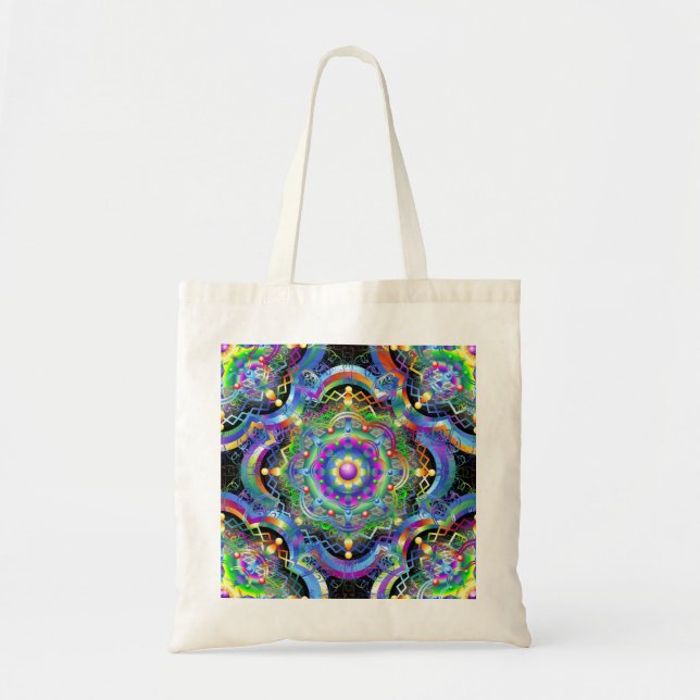 Mandala Universe Psychedelic  Tote Bag (Front)