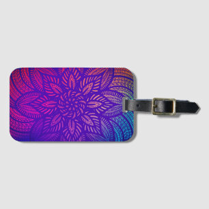 Mandala Vibrant Design Luggage Tag