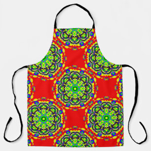 mandala vintage tribal seamless pattern illustrati apron