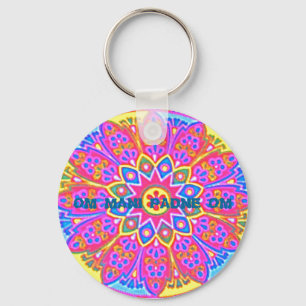 MANDALA W/ MANTRA Keychain