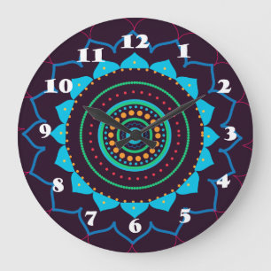 Mandala Wall Clock