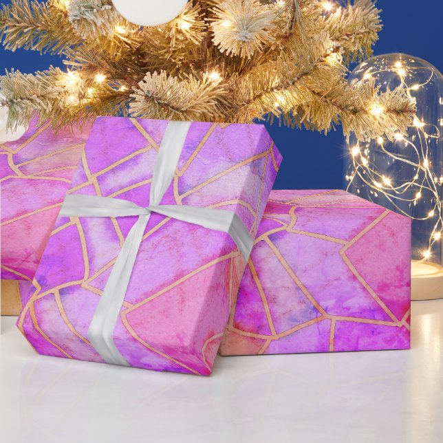 Mandala Warm Chalk Sketch Wrapping Paper (Holidays)