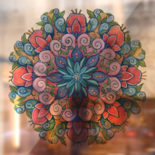 Mandala Window Cling