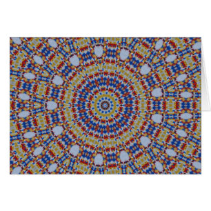 Mandala yellow blue