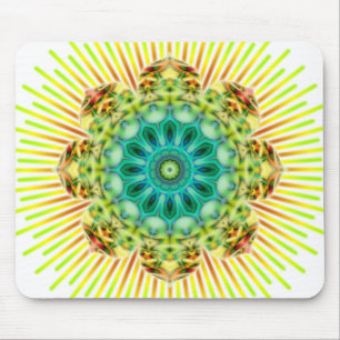 Mandala yellow green   make your own background mouse mat
