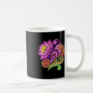 Mandala Yoga Boho Art Spiritual Lotus Flower Coffee Mug