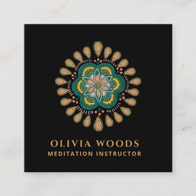 Mandala Yoga Business Card (Front)