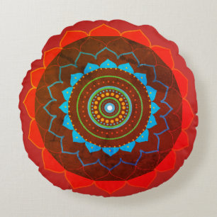 Mandala Yoga Gift Photo Round cushion