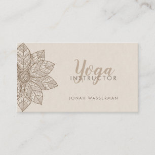 Mandala Yoga Instructor Business Card