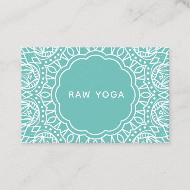Mandala Yoga Wellness Spiritual Business Card (Front)