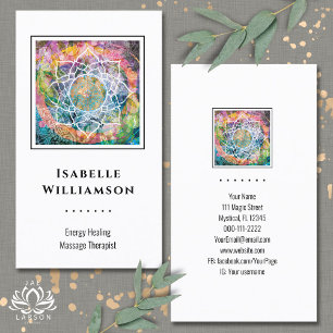 Mandala Zen Reiki Yoga Massage Sacred Spiritual Business Card