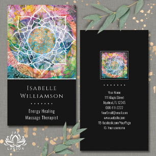 Mandala Zen Reiki Yoga Massage Sacred Spiritual Business Card