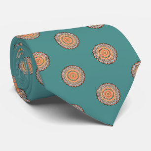 Mandala Zigzag Pattern Tie