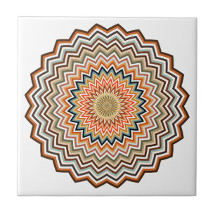 Mandala Zigzag Pattern Tile